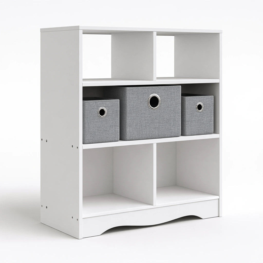 Mobile contenitore in legno, colore bianco