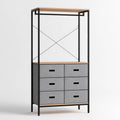 Mobile contenitore stretto in metallo, colore nero